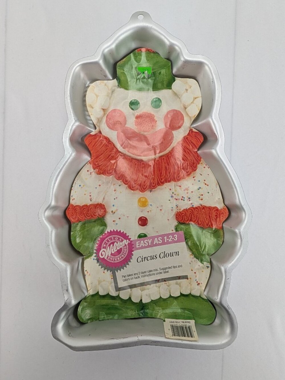 Vintage Wilton Cake Pan Circus Clown 2105-9401 Baking Mold 1986 Party Korea